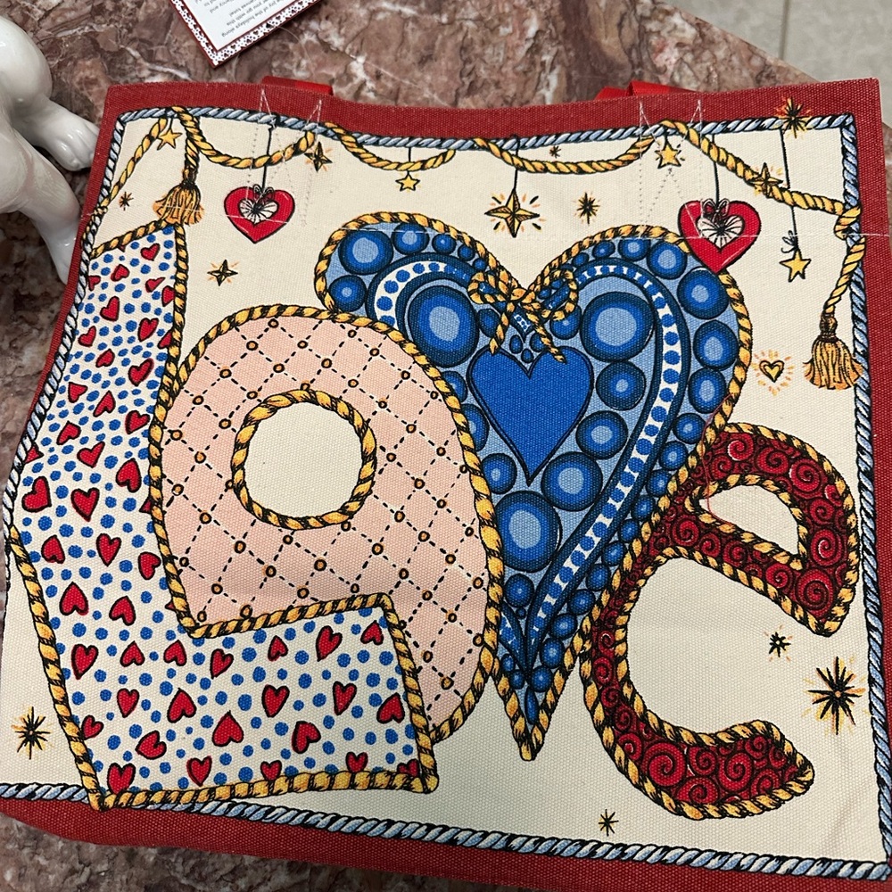 (MSRP $150) Brighton Holiday Heart Tote - NWT - Picture 4 of 5